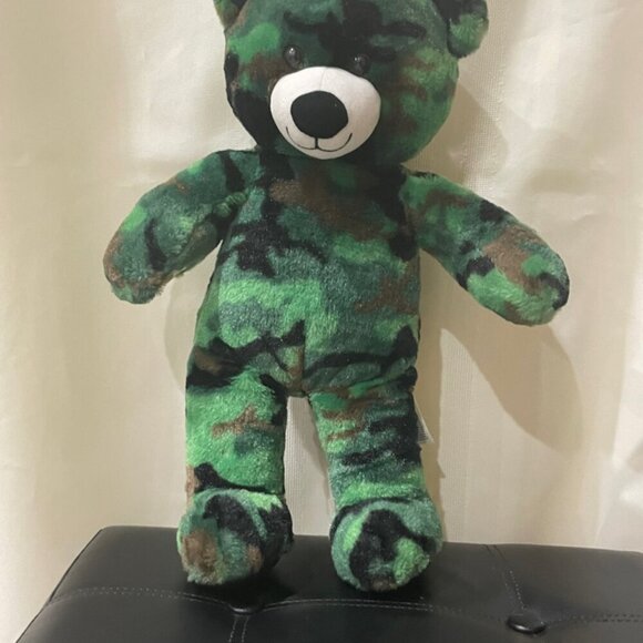 TEDDY BEAR CAMOFLOUGE  MILITARY ARMY CAMOBEAR OLIVE GREEN HUNTER VALENTINES GIFT - Picture 10 of 11